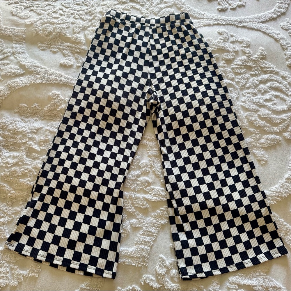 MINT DRESSED IN LALA B/W CHECKERBOARD PLISSE 2 PIECE PLAYSUIT SIZE L ORIG $152 - Picture 9 of 13